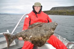 01-09-2013, Havøysund, Nordkapp, Norge, Helleflynder 27,000 kg, 125,0 cm, Keld Bundhug Helt