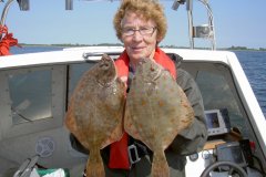 07-07-2013, Storebælt, Rødspætte 1,100 kg, Lene Olsen
