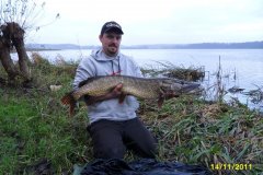 14-11-2011, Tystrup Sø, Gedde 10,800 kg, 118,0 cm, Kenneth Rosenby