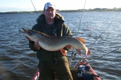 15-10-2009, Tystrup Sø, Gedde 10,500 kg, 105,5 cm, Michael Jæger Petersen