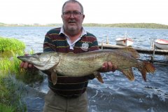 16-09-2014, Peter Christoffersen var med på pensionistturen og fangede dagens største gedde på 4,5 kg